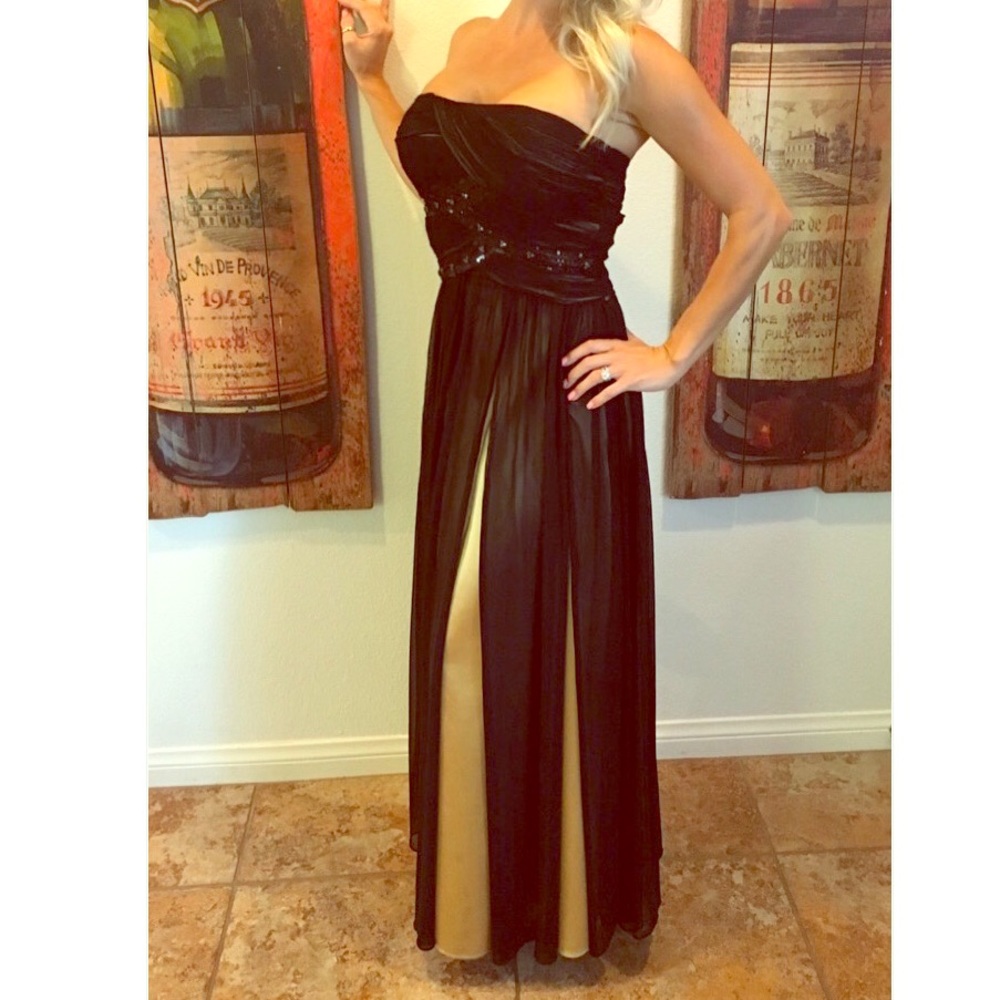 Black & Gold formal dress